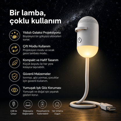 2'si 1 Arada Galaksi Projektör